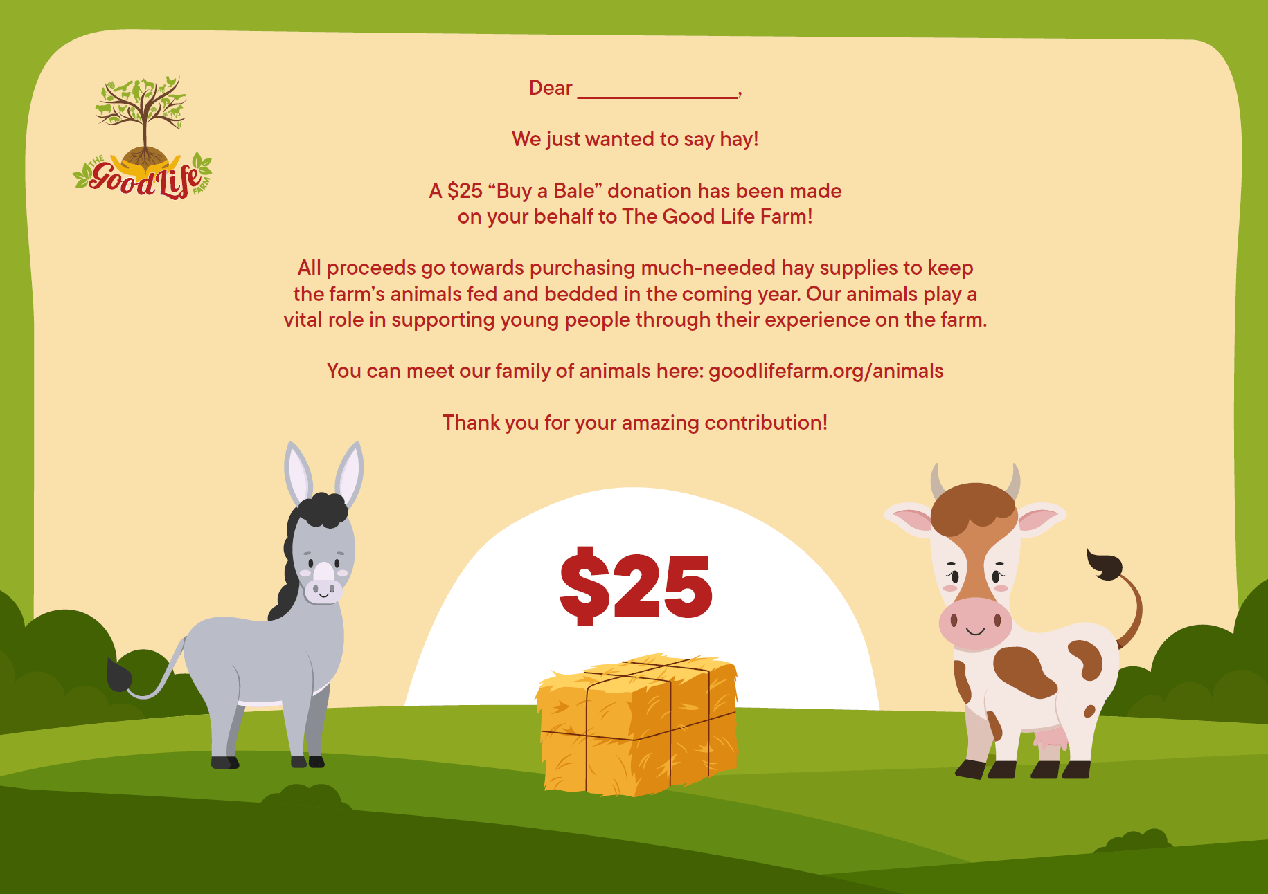 Buy a bale ($25)